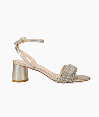 Pelle Moda - Noli Low Heel - Gold - mid block heel