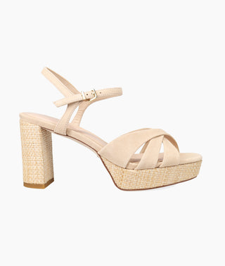 Pelle Moda - Petina Platform - Beige - raffia high heel