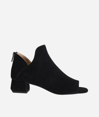 Pelle Moda - Vaneza Open Toe Bootie Black Suede