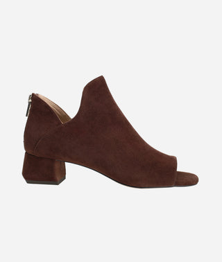 Pelle Moda - Vaneza Open Toe Bootie Espresso Suede