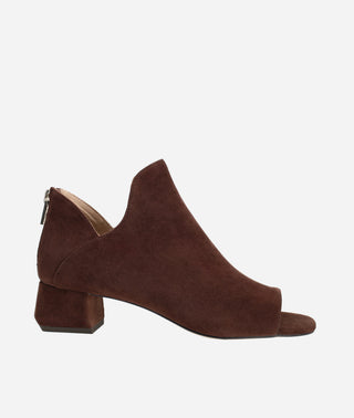 Pelle Moda - Vaneza Open Toe Bootie Espresso Suede