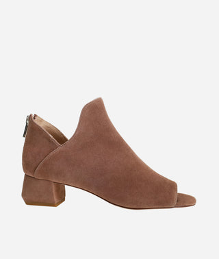 Pelle Moda - Vaneza Open Toe Bootie Taupe Suede