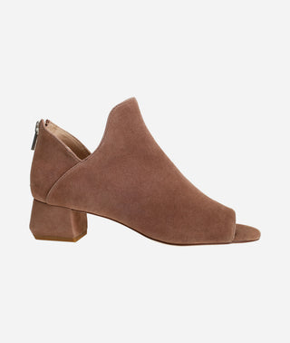 Pelle Moda - Vaneza Open Toe Bootie Taupe Suede