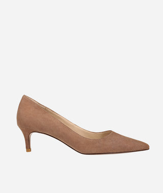 Pelle Moda - Aeri Low Heel - Taupe Suede Pump