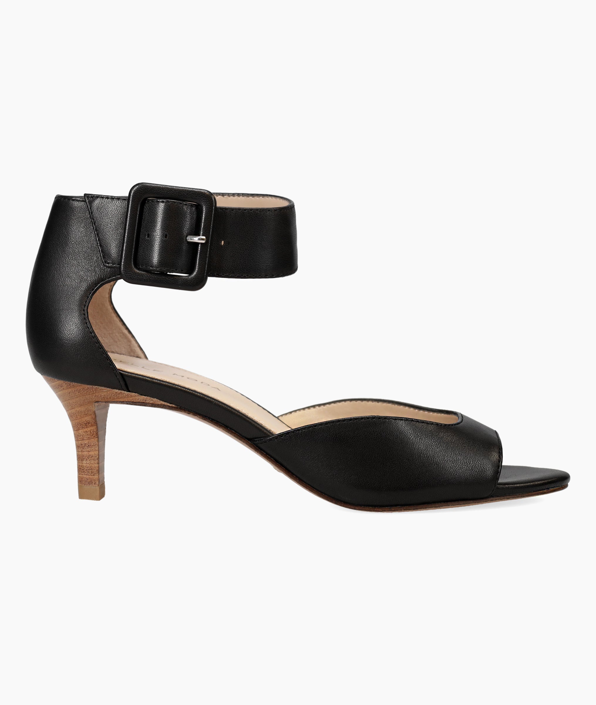 Pelle Moda - Berlin Low Heel - Black Leather 