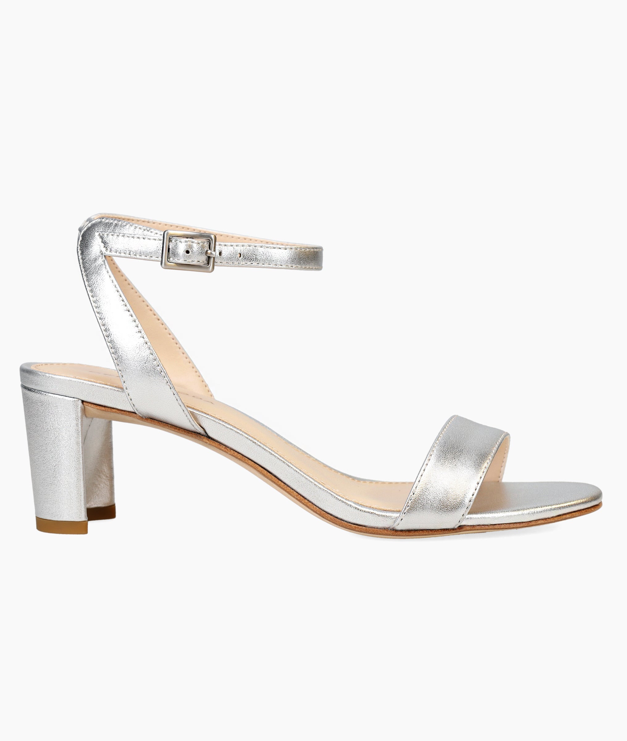 Pelle Moda - Moira 2 Low Heel - Silver Leather