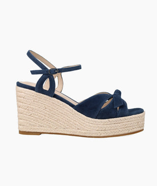 Pelle Moda - Elbie - Midnight navy espadrille wedge