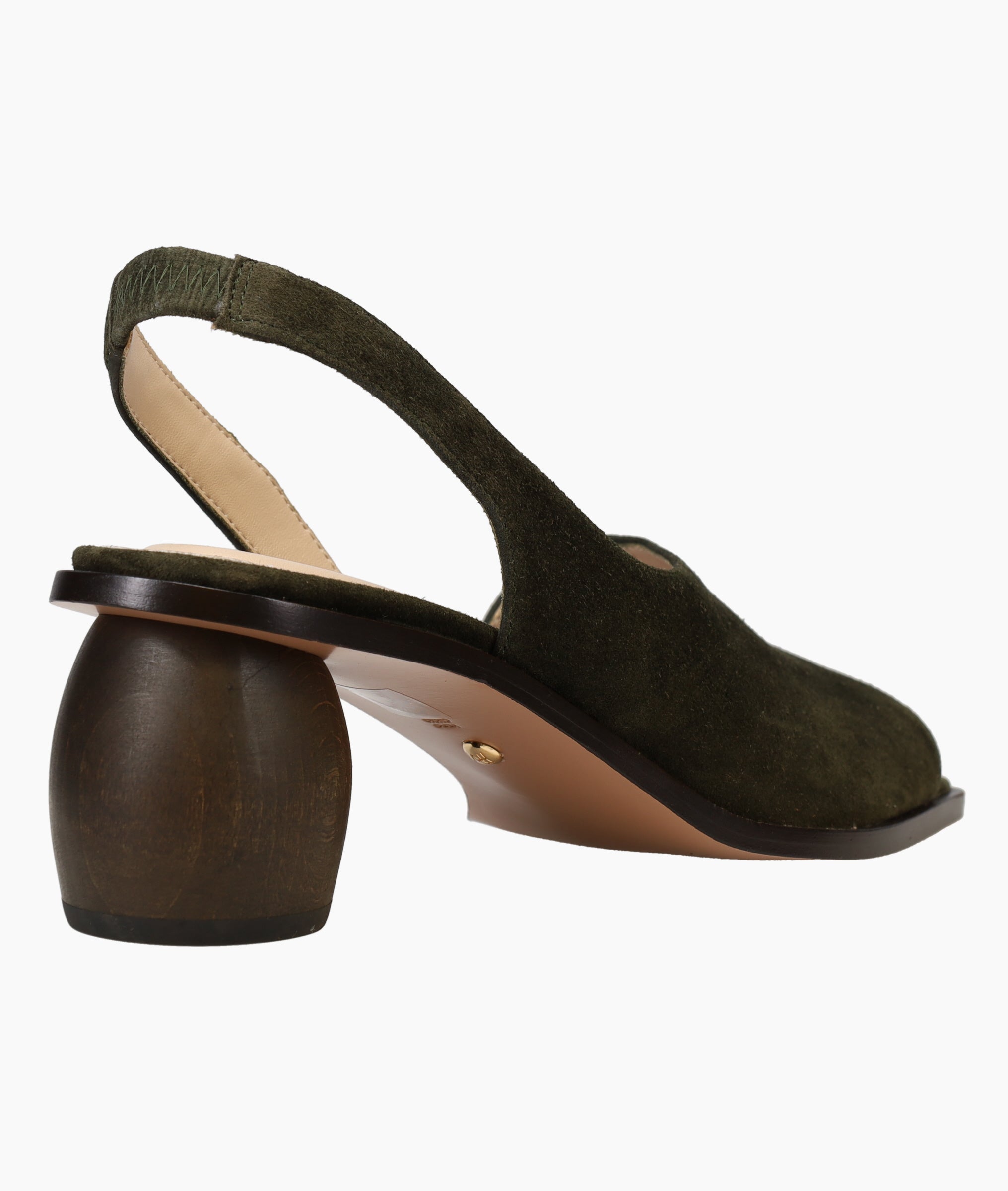 Leevi Low Heel - Kalamata Olive