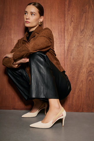 Libbi Mid Heel - Beige