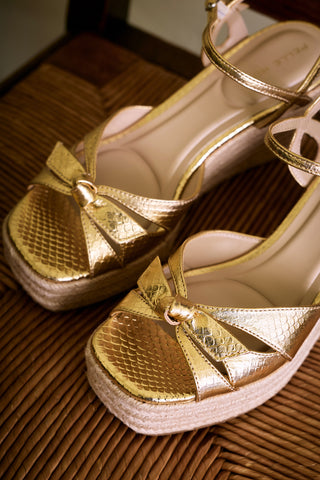 Elbie Wedge - Gold