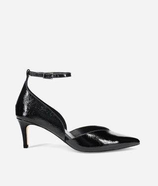 Ragan Pump Mid Heel-Black Patent-Pelle Moda