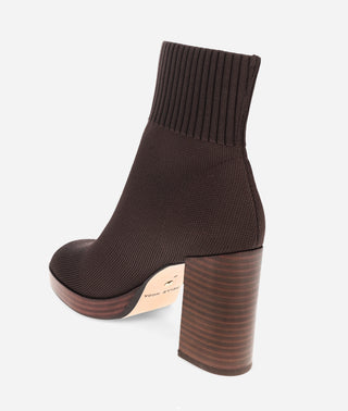 Vonni Bootie Chocolate Knit