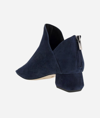 Vaneza Open Toe Bootie Midnight Suede