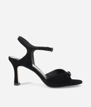 Winny High Heel Black Suede-Pelle Moda
