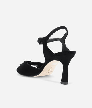 Winny High Heel Black Suede