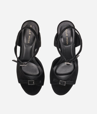 Winny High Heel Black Suede