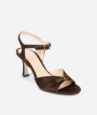 Winny High Heel Espresso Hair Calf