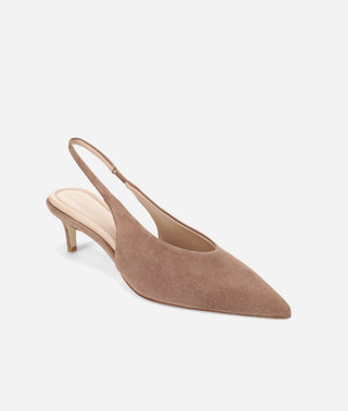 Abbee Slingback Pump Taupe Suede