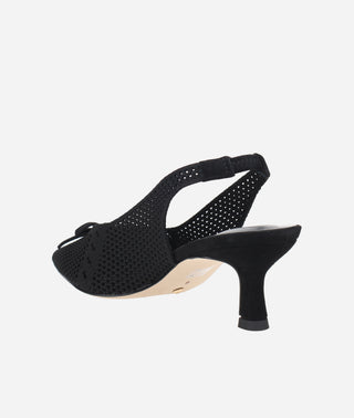 Kesia Slingback Pump Black Suede