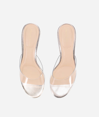 Unia Slide Clear Vinyl Gold Leather